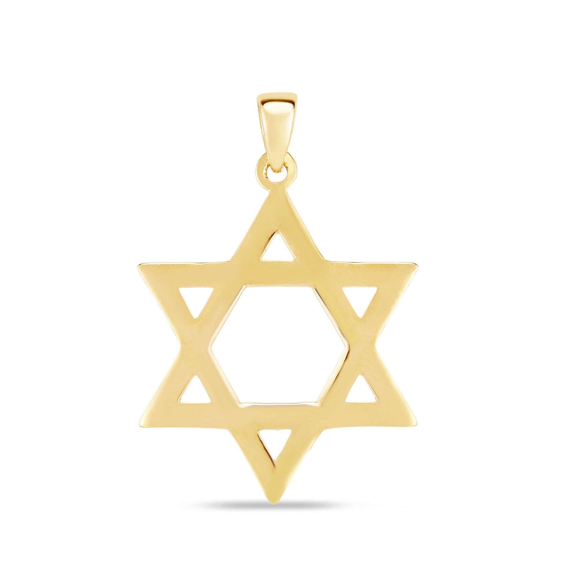 Star of David Charm in 14K Yellow Gold