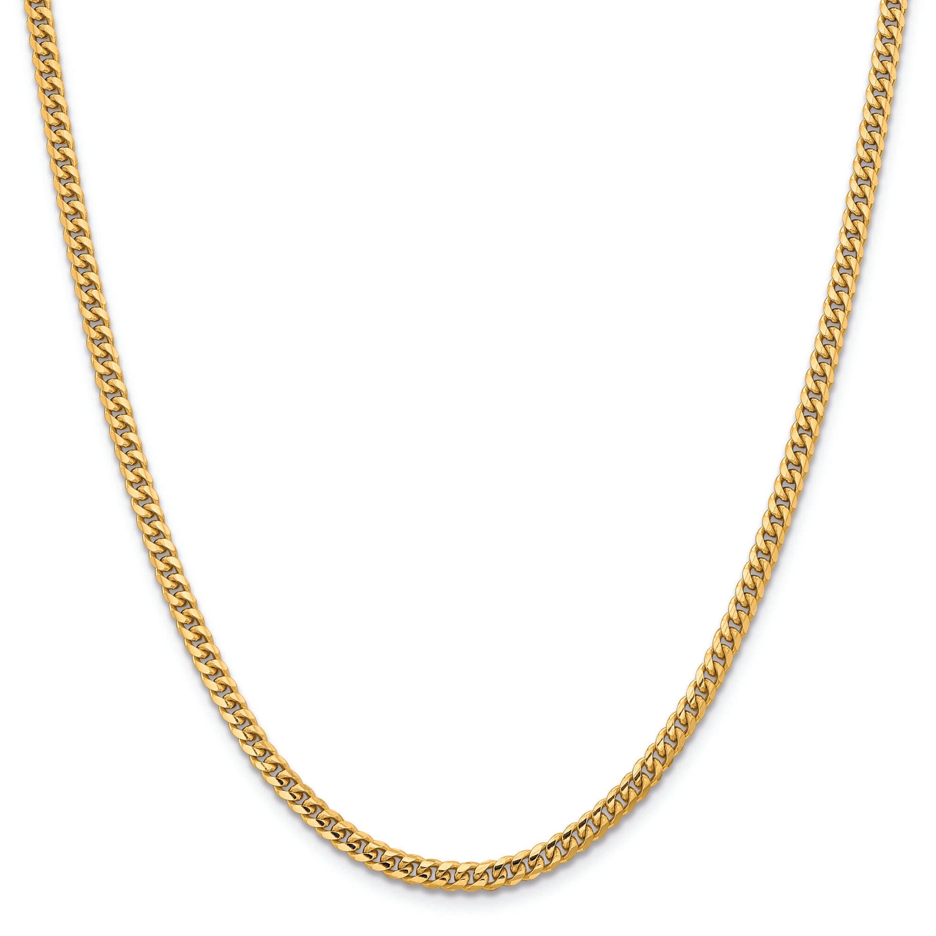 Miami Cuban Chain in 14K Yellow Gold, 3.5MM, 22”