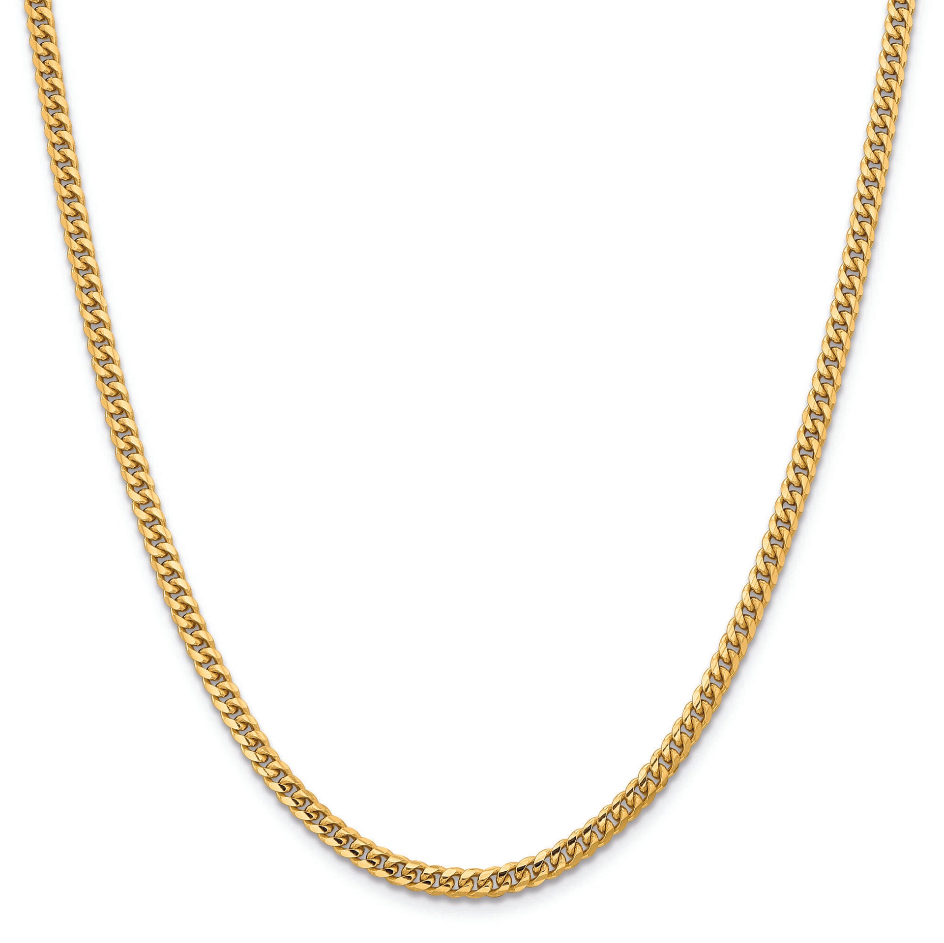 Miami Cuban Chain in 14K Yellow Gold, 3.5MM, 24”
