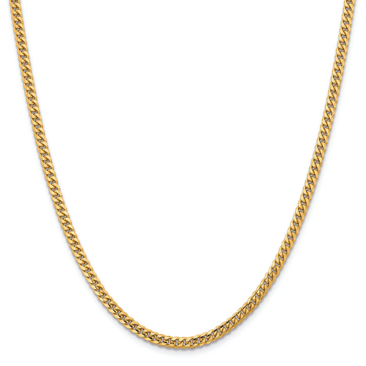 Miami Cuban Chain in 14K Yellow Gold, 3.5MM, 24”
