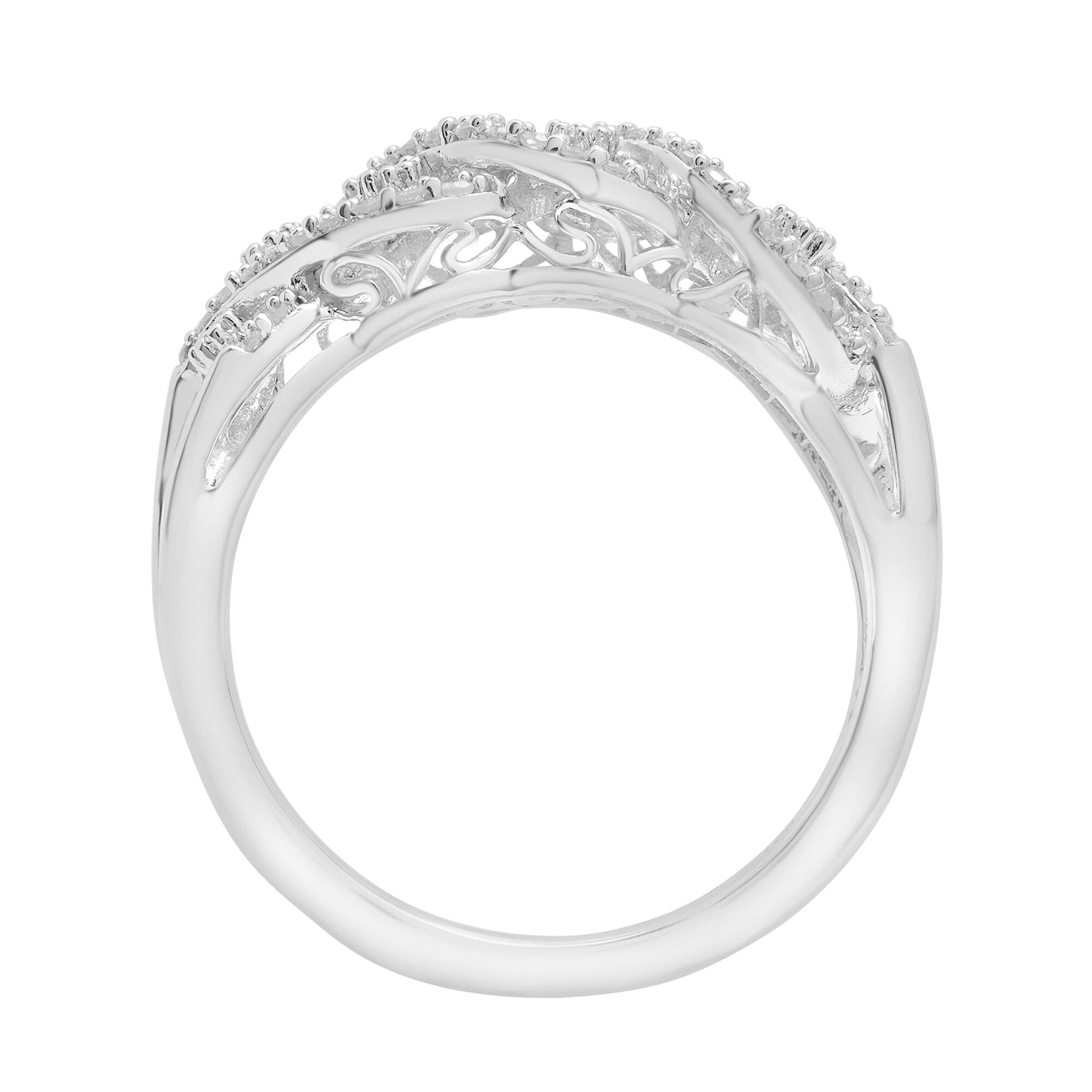 Diamond Band in Sterling Silver (3/8 ct. tw.)