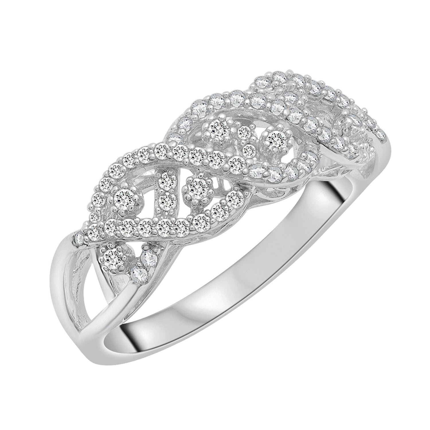 Diamond Band in Sterling Silver (3/8 ct. tw.)