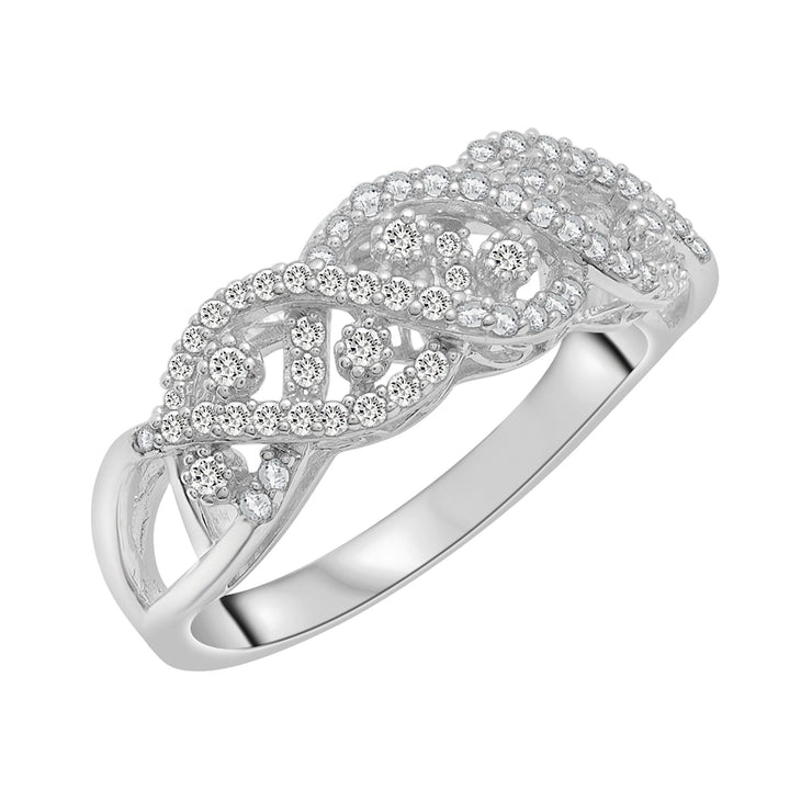 Diamond Band in Sterling Silver (3/8 ct. tw.)