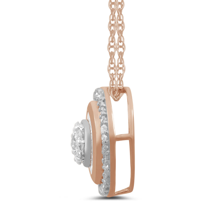 Diamond Pendant in 10K Rose Gold (1/4 ct. tw.)