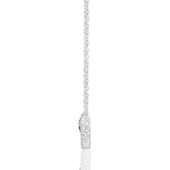 Diamond Snake Necklace in Sterling Silver, 18” (1/5 ct. tw.)