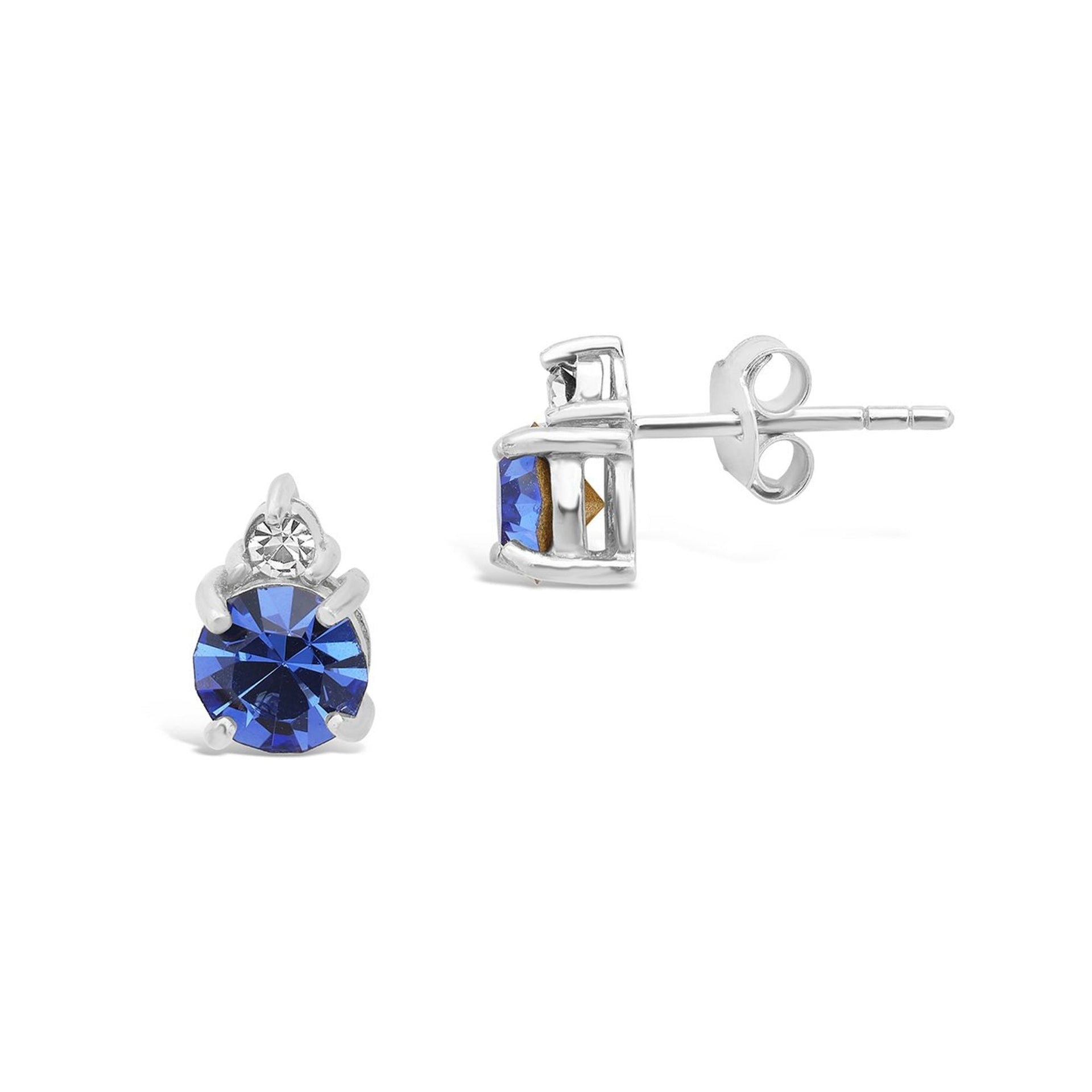 Sterling Silver Birthstone Studs