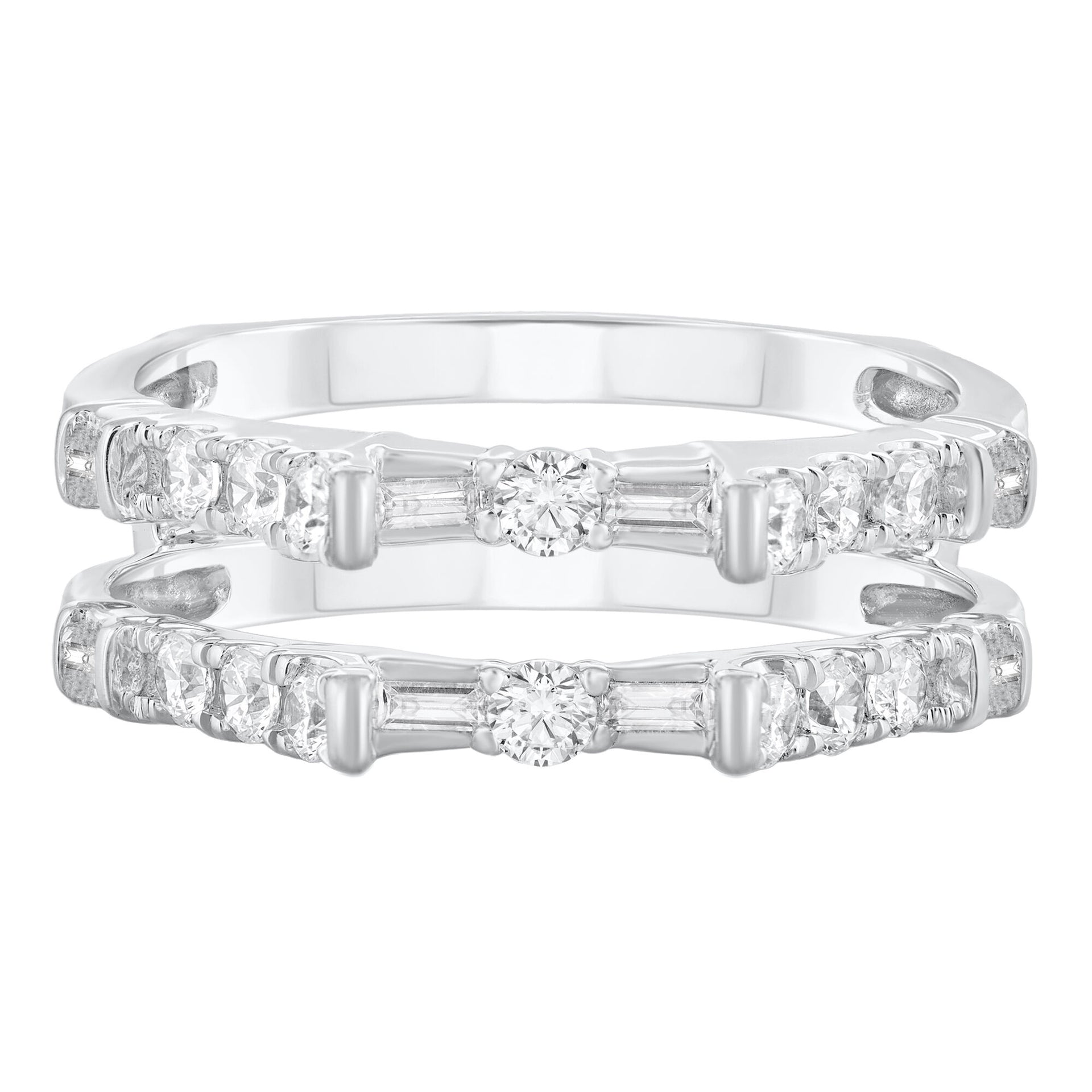 Diamond Insert Ring in 14K White Gold (3/4 ct. tw.)