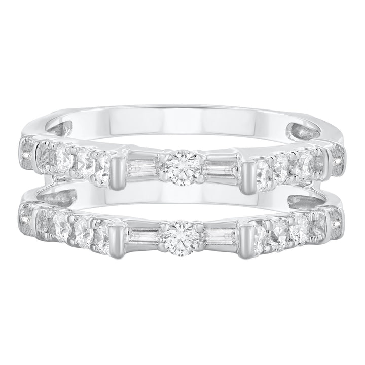 Diamond Insert Ring in 14K White Gold (3/4 ct. tw.)