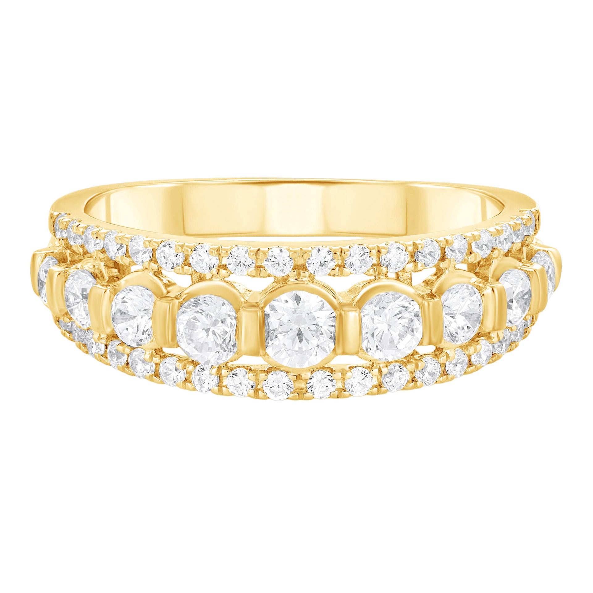 Diamond Wedding Band in 10K Yellow Gold (1 ct. tw.)