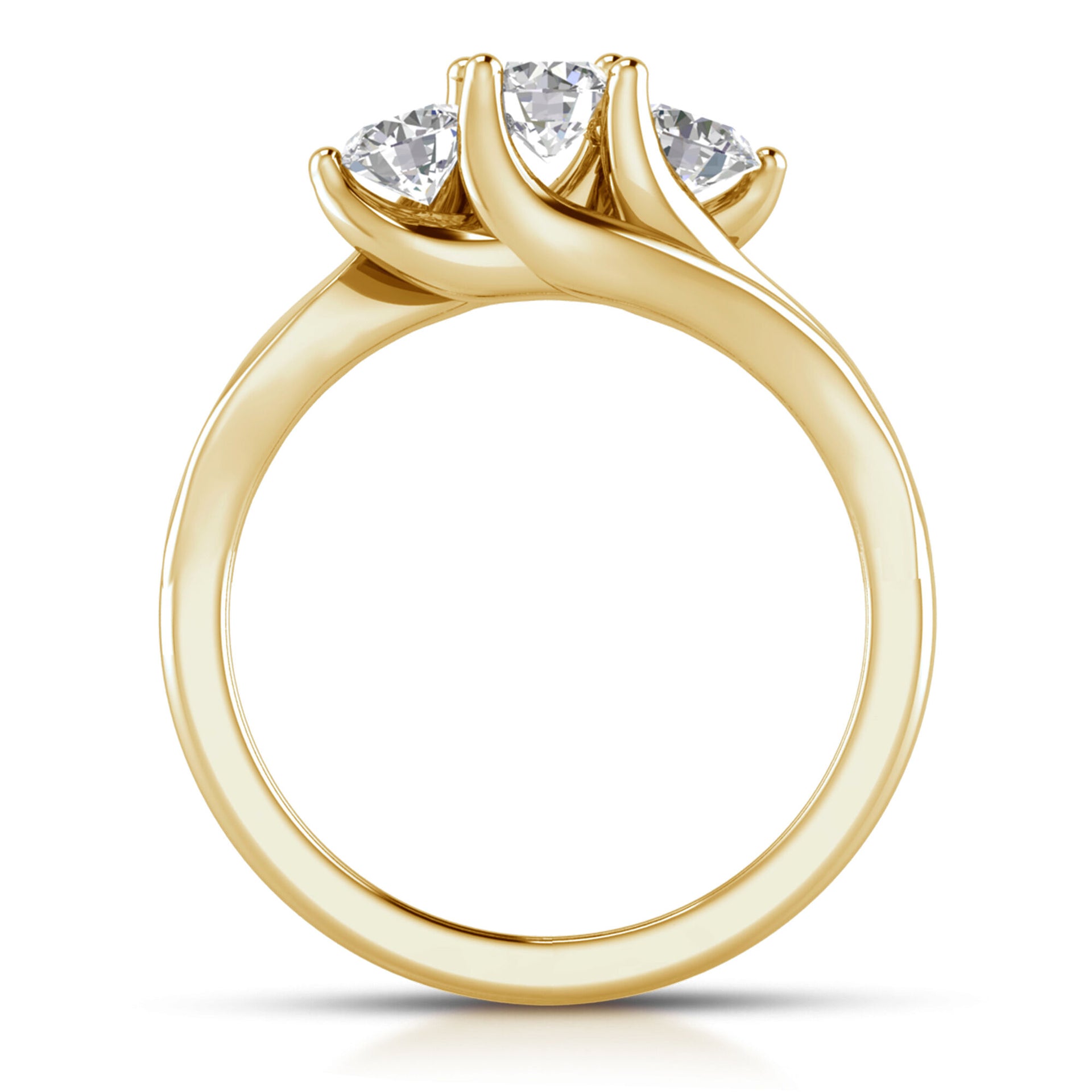 Lab Grown Diamond Engagement Ring in 10K Yellow Gold (1 ct. tw.)
