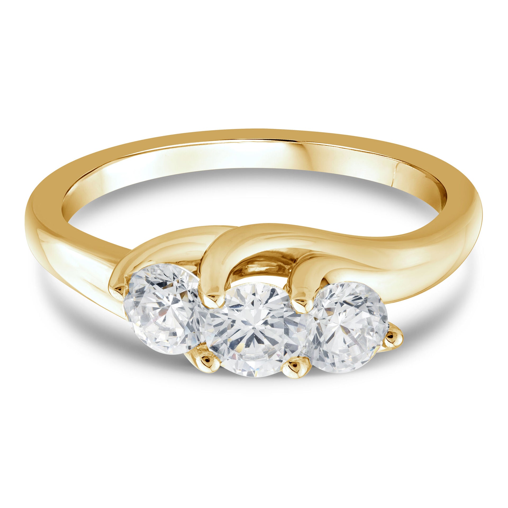 Lab Grown Diamond Engagement Ring in 10K Yellow Gold (1 ct. tw.)