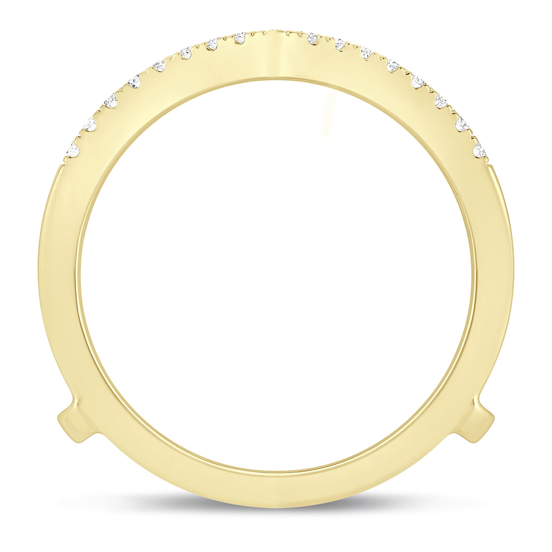 Diamond Chevron Insert in 10K Yellow Gold (1/5 ct. tw.)