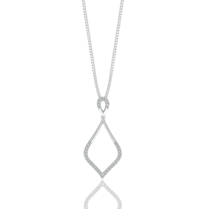 Diamond Pendant in Sterling Silver (1/8 ct. tw.)