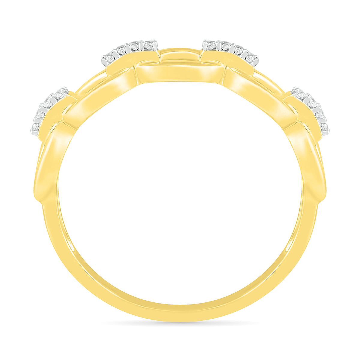 Diamond Accent Ring in 10K Yellow Gold
