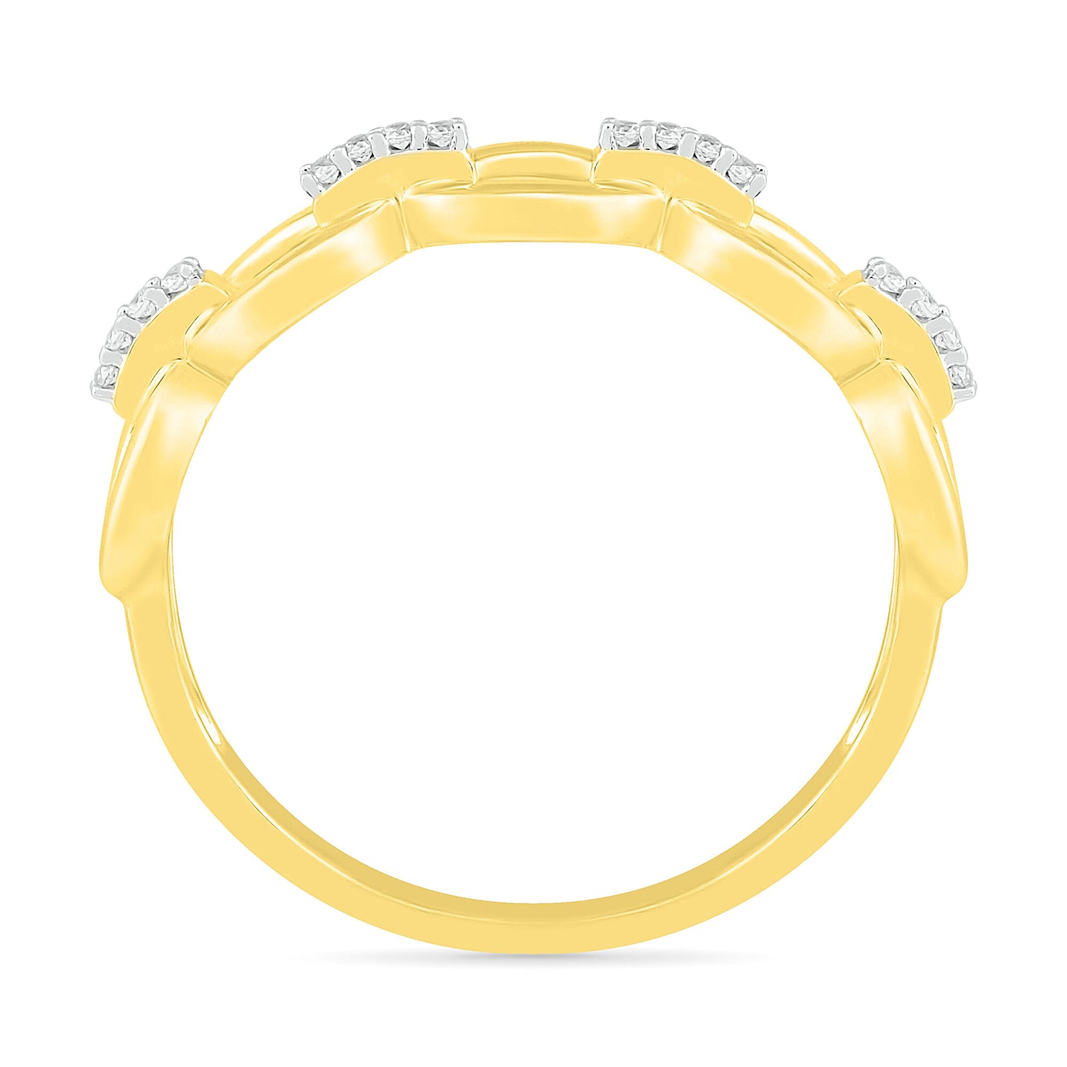 Diamond Accent Ring in 10K Yellow Gold