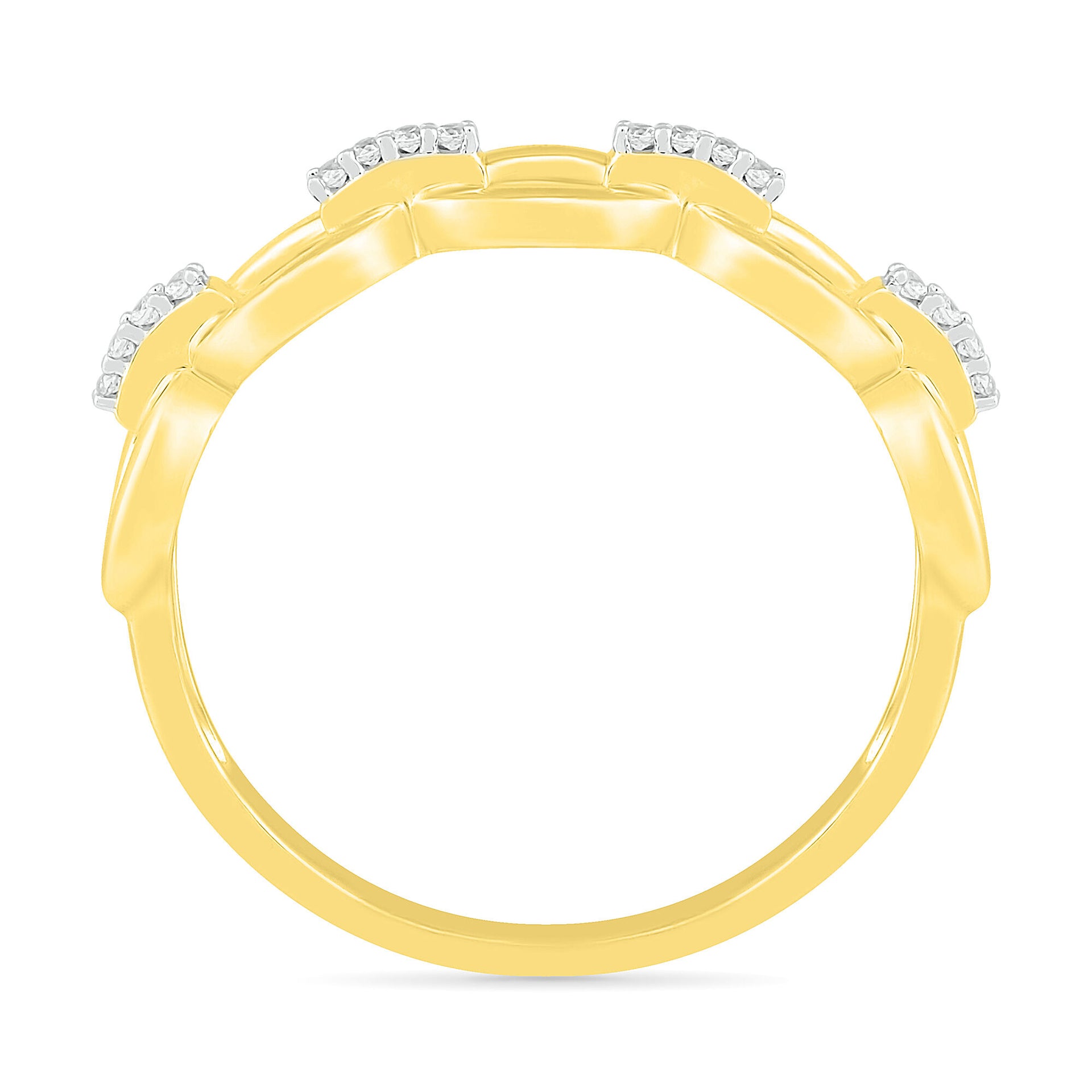 Diamond Accent Ring in 10K Yellow Gold