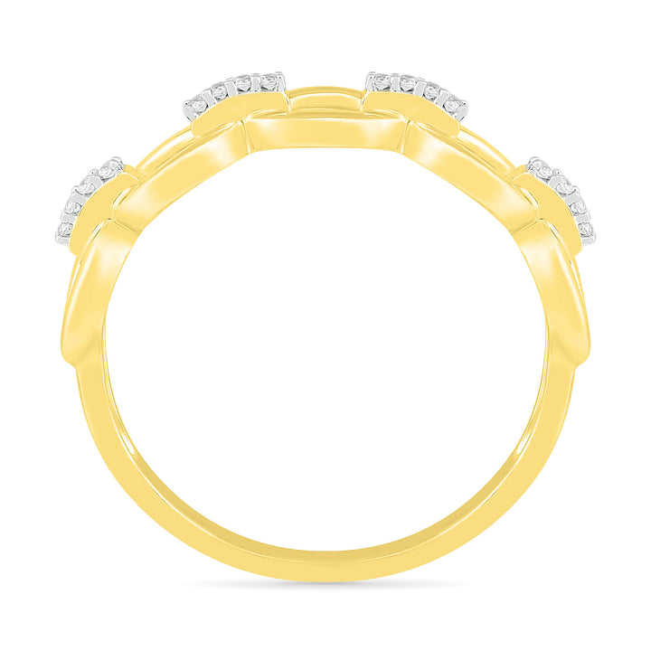 Diamond Accent Ring in 10K Yellow Gold