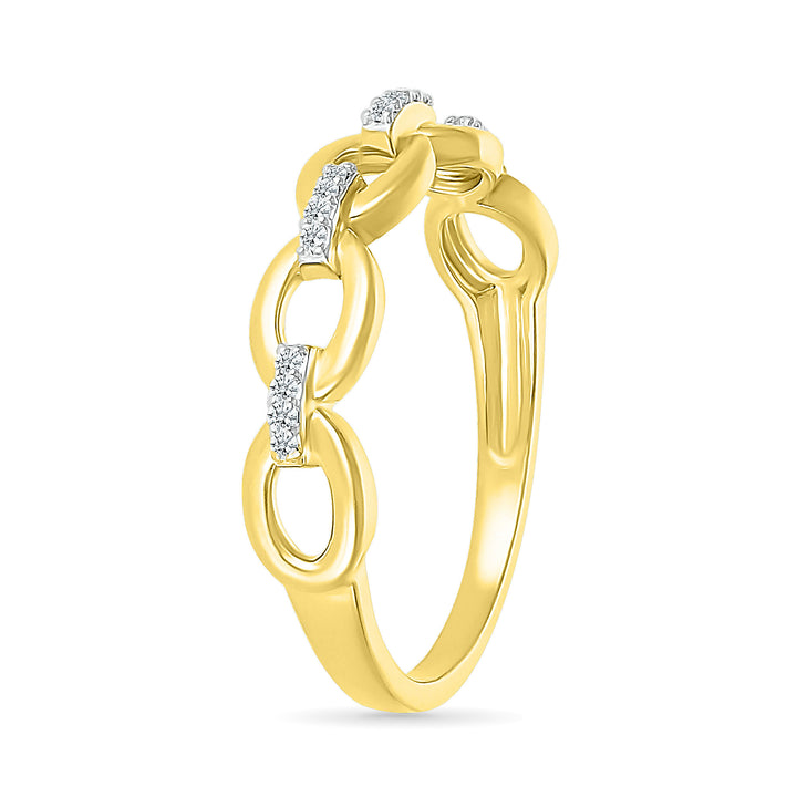 Diamond Accent Ring in 10K Yellow Gold