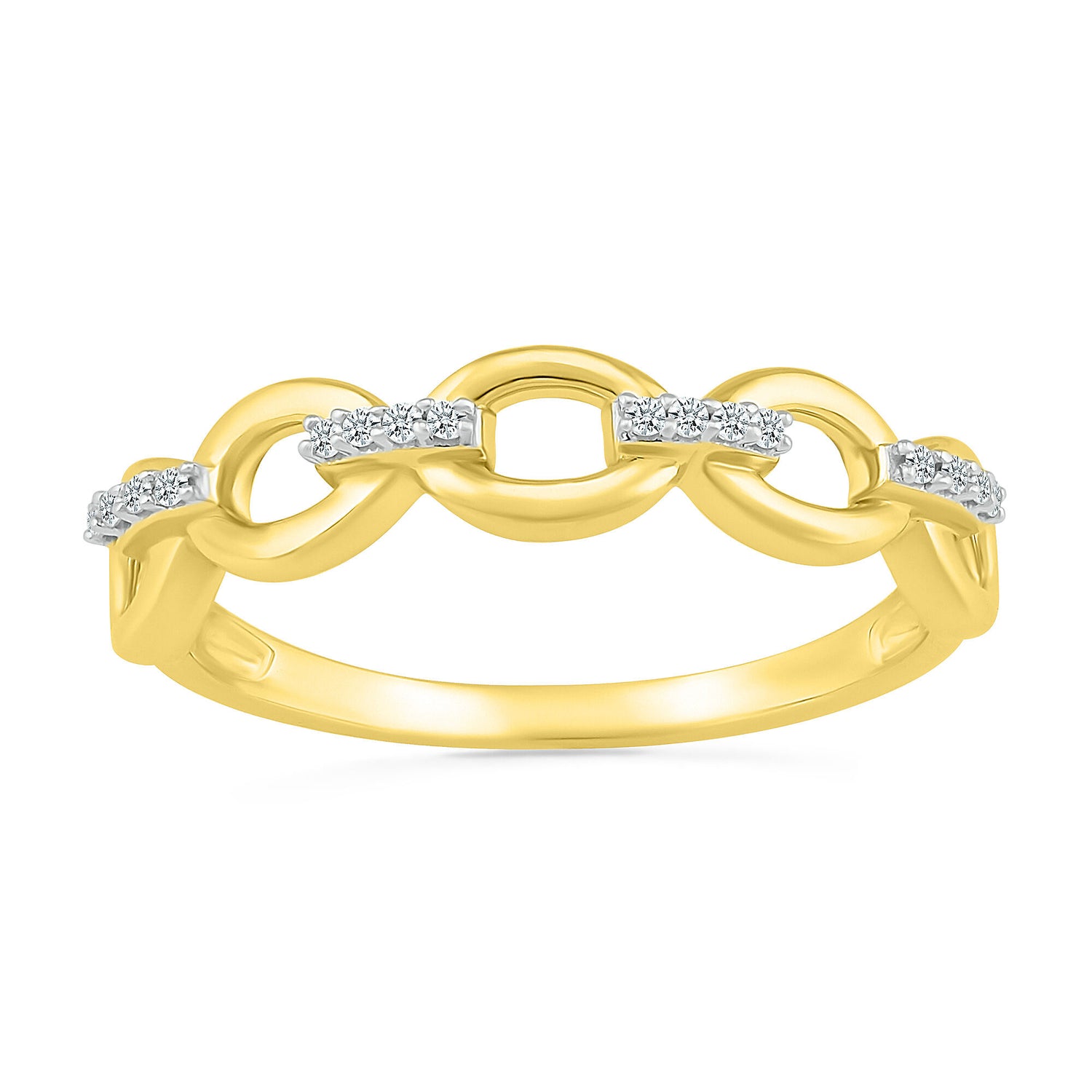 Diamond Accent Ring in 10K Yellow Gold