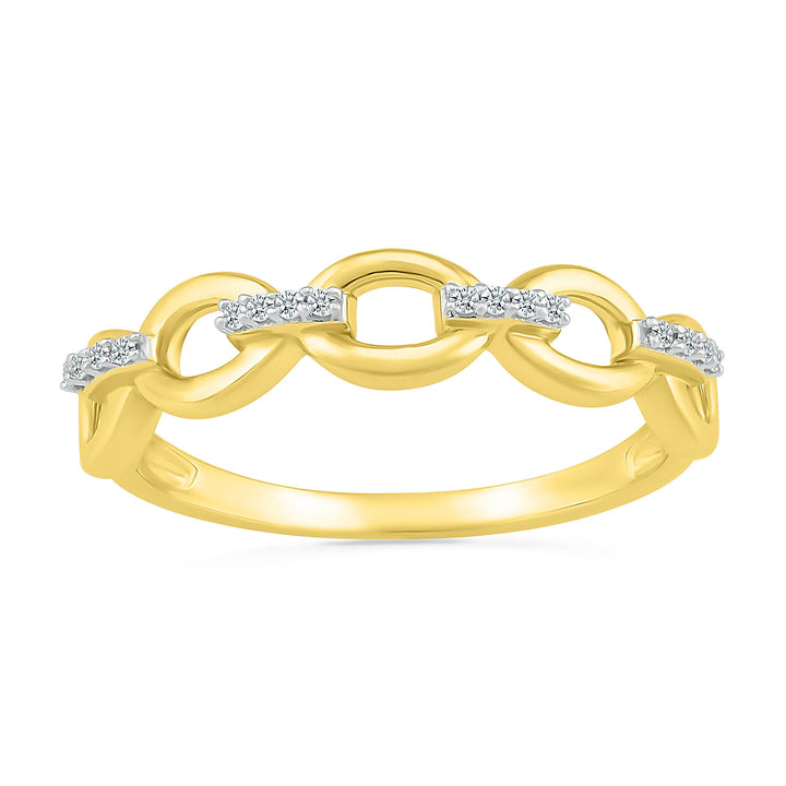 Diamond Accent Ring in 10K Yellow Gold