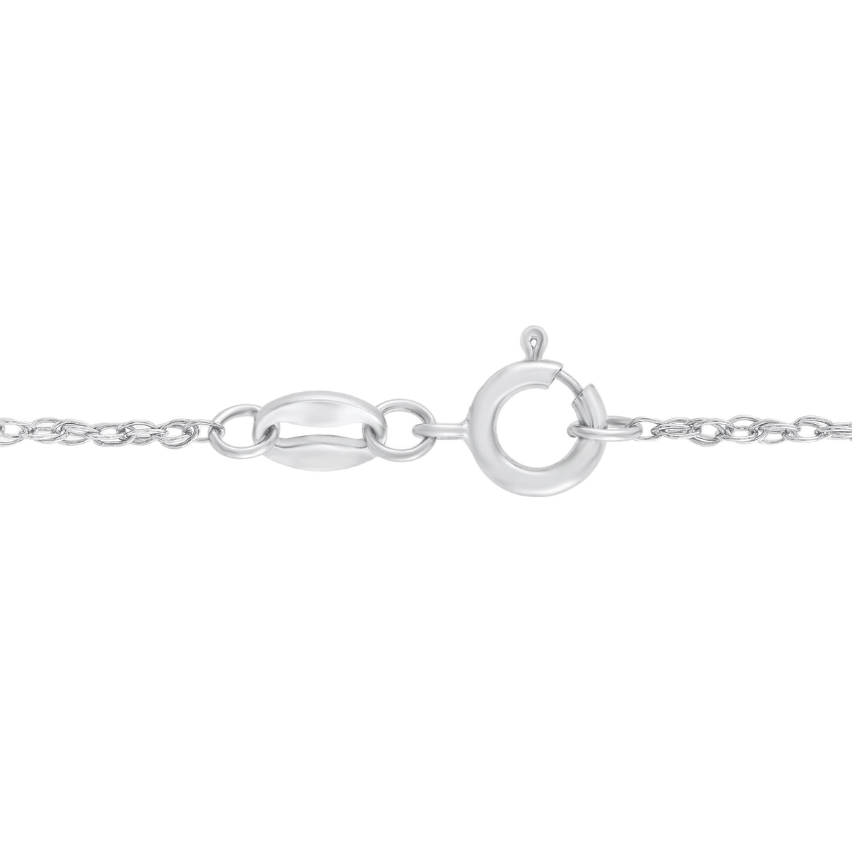 Diamond Accent Solitaire Pendant in Sterling Silver