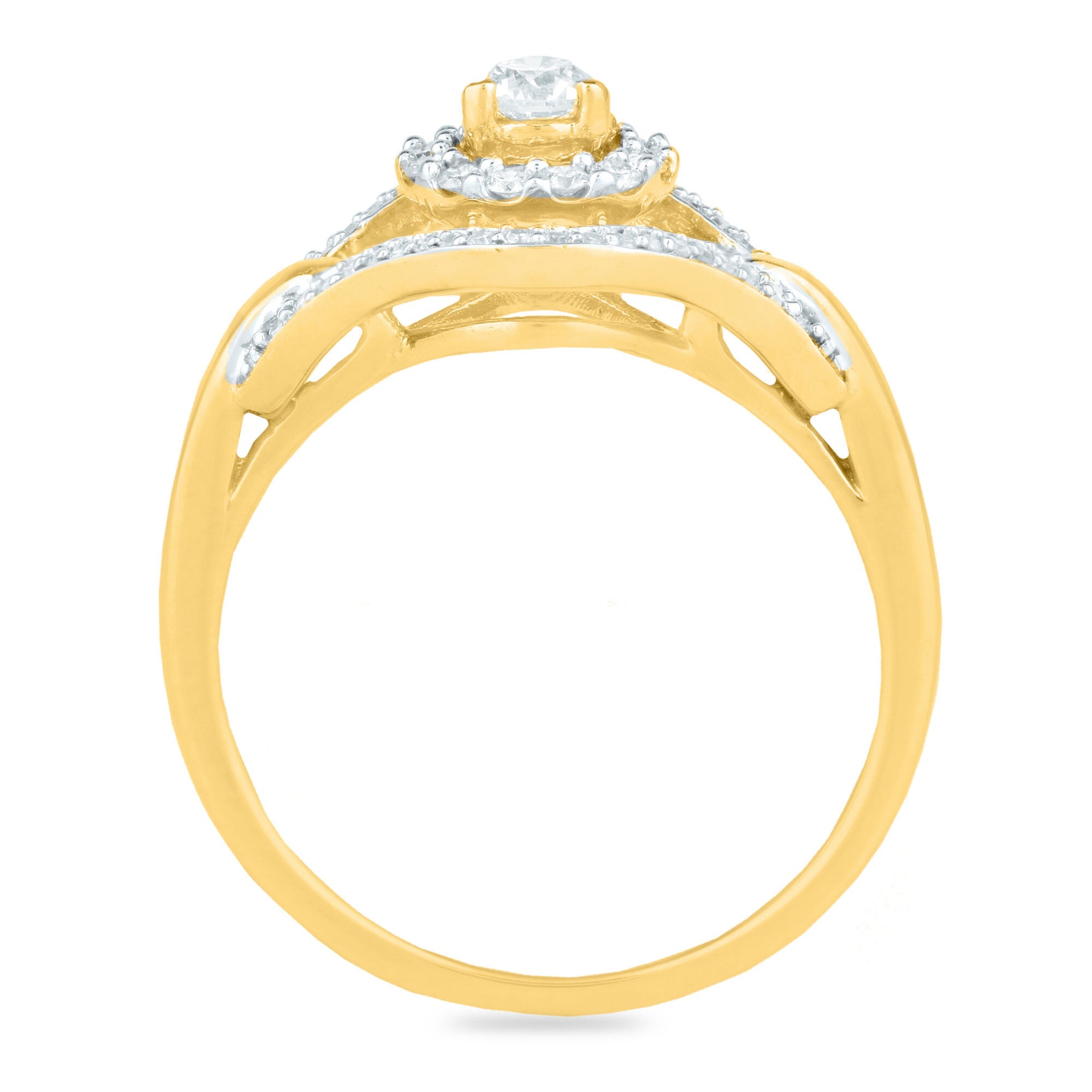 Round Diamond Engagement Ring in 10K Yellow Gold (1/2 ct. tw.)