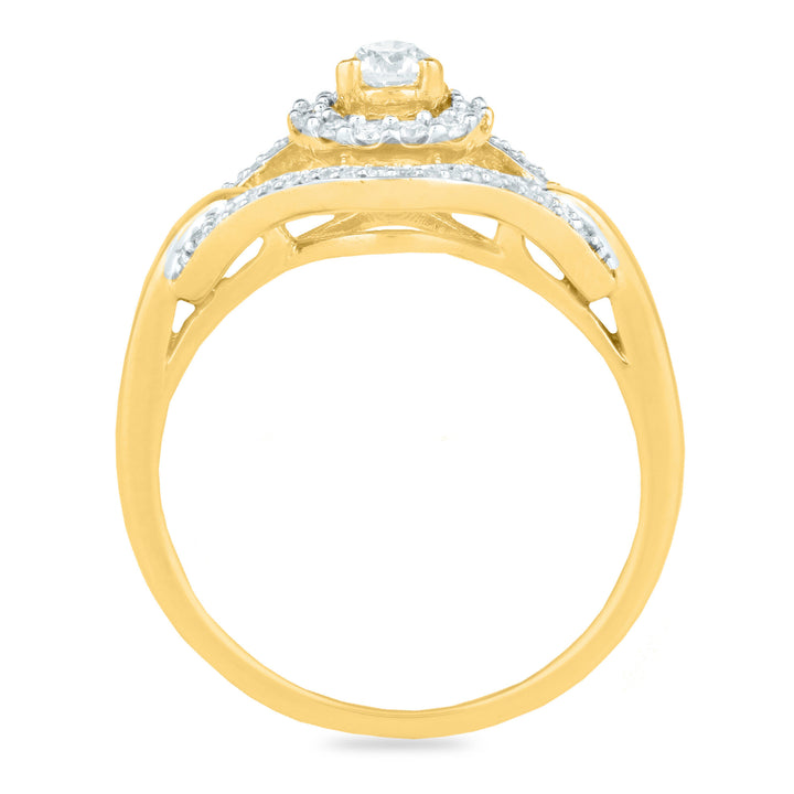 Round Diamond Engagement Ring in 10K Yellow Gold (1/2 ct. tw.)