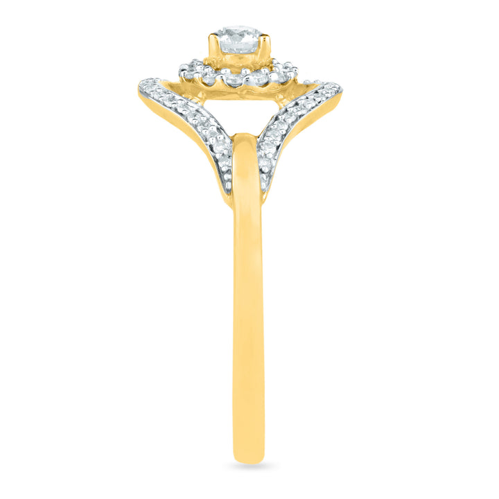 Round Diamond Engagement Ring in 10K Yellow Gold (1/2 ct. tw.)