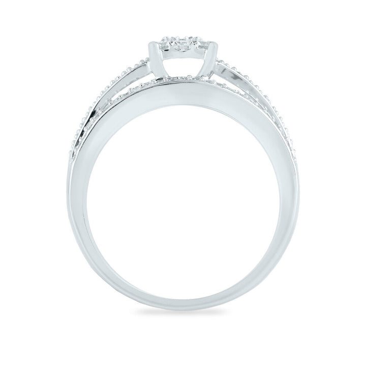Diamond Composite Engagement Ring in 10K White Gold (3/4 ct. tw.)