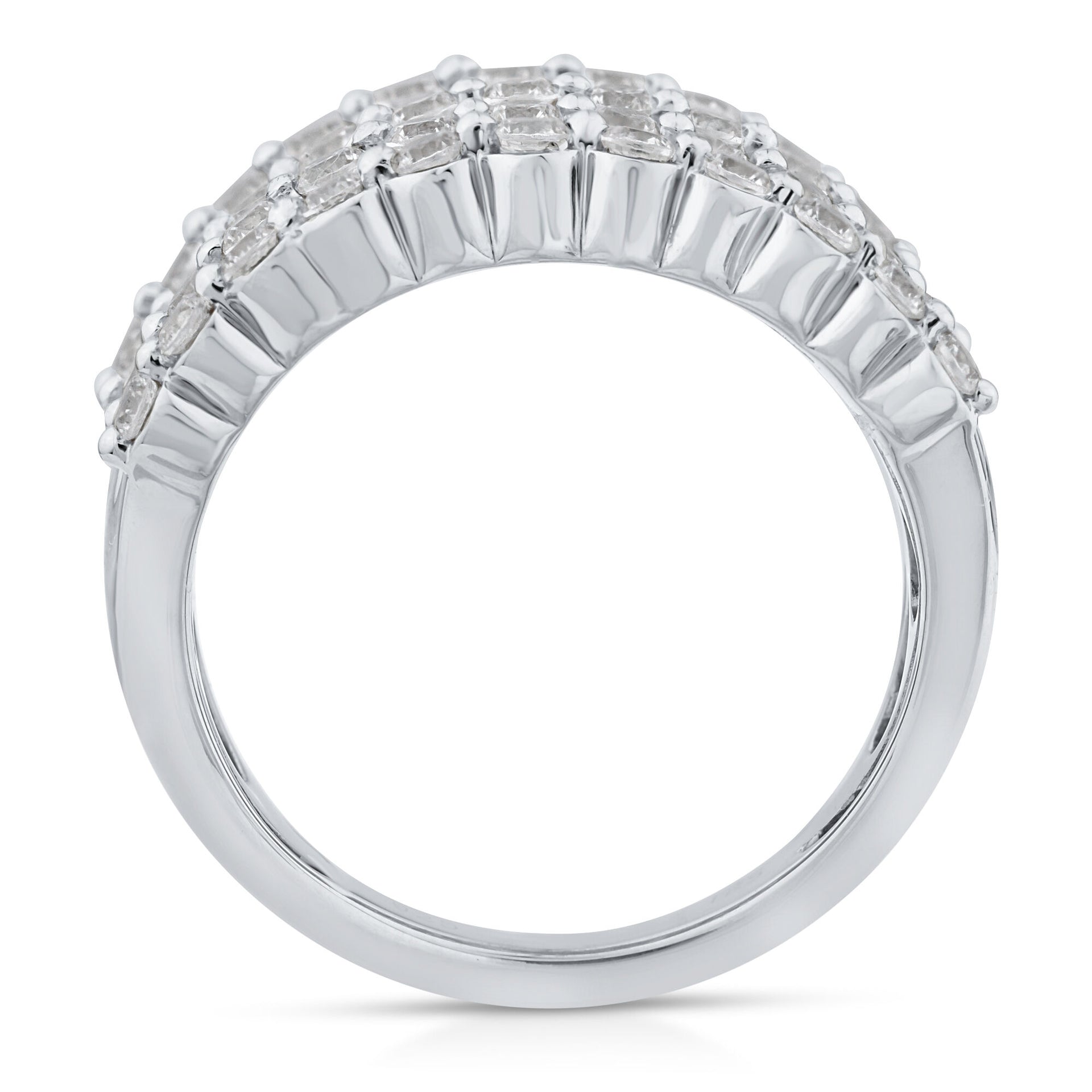 Lab Grown Diamond Multi-Row Anniversary Band in 10K White Gold (3 ct. tw.)