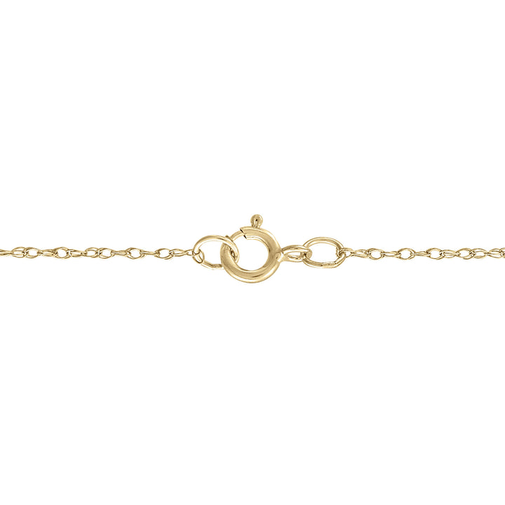 Amethyst and Diamond Halo Pendant in 10K Yellow Gold (1/10 ct. tw.)