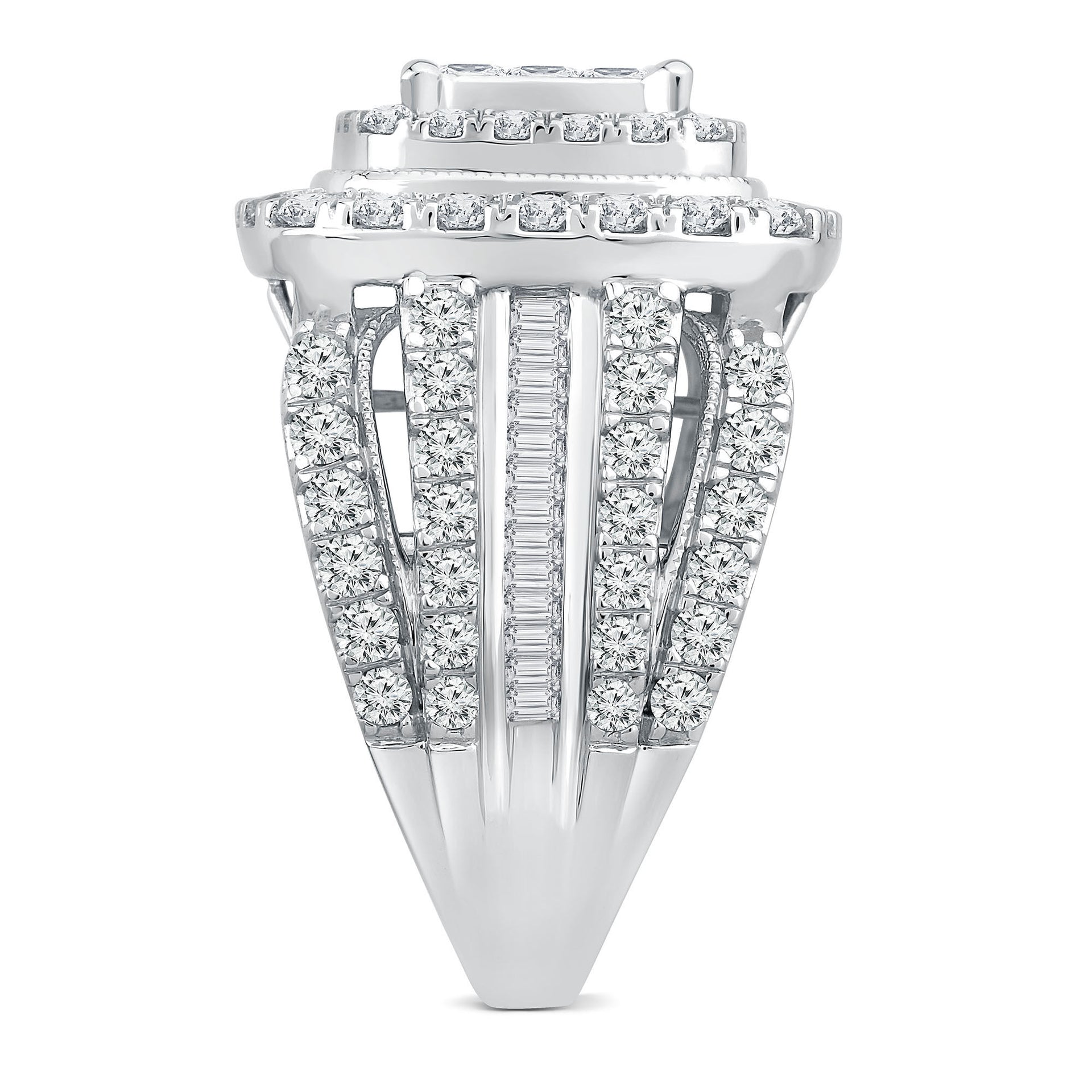 Diamond Composite Engagement Ring in 10K White Gold (4 ct. tw.)