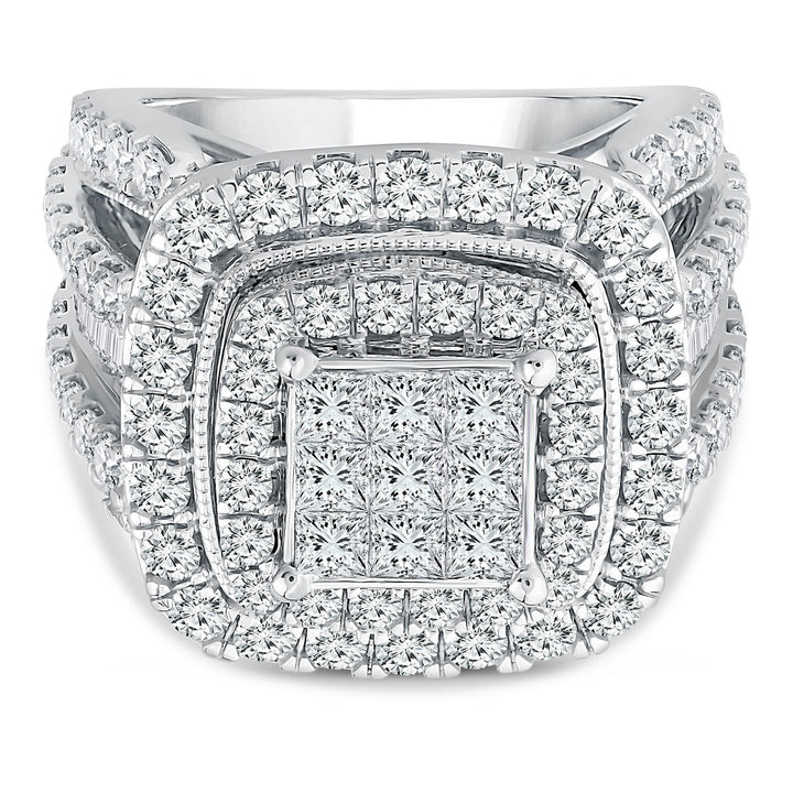 Diamond Composite Engagement Ring in 10K White Gold (4 ct. tw.)