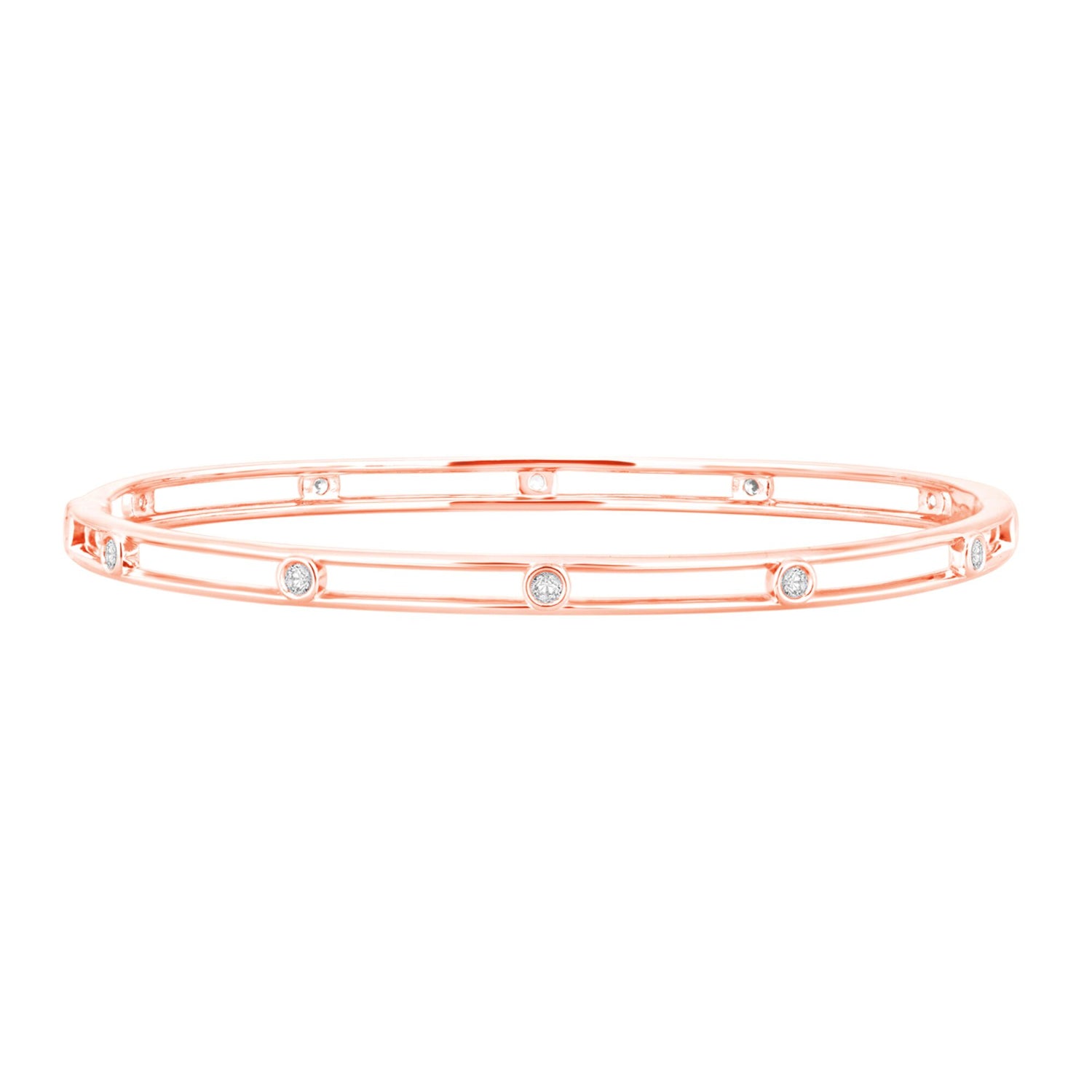 Diamond Bracelet in 10K Rose Gold (1/4 ct. tw.)