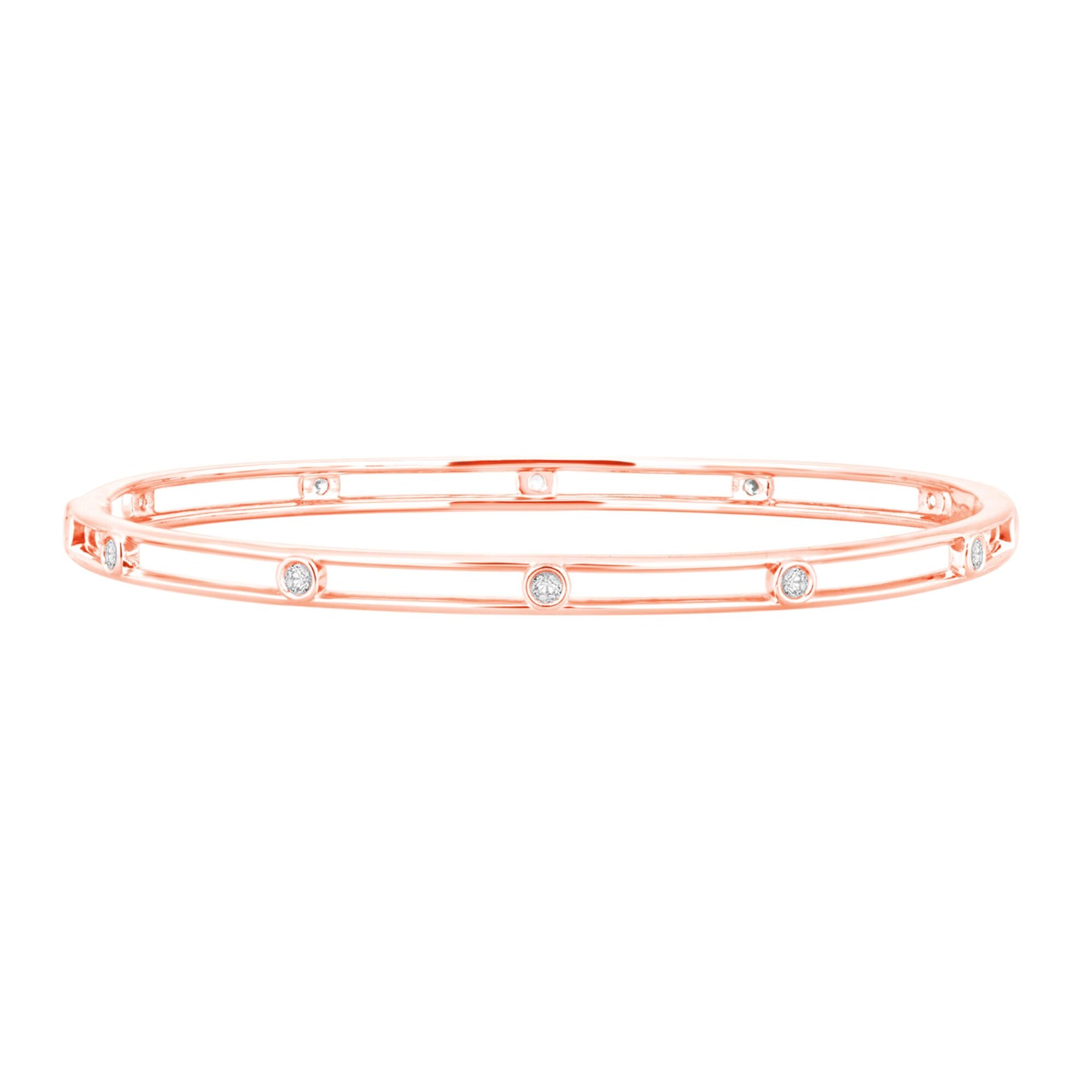 Diamond Bracelet in 10K Rose Gold (1/4 ct. tw.)