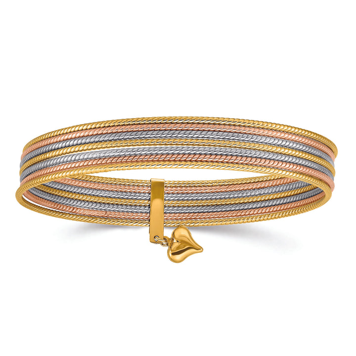 Semanario Bangle Bracelets in 14K White, Yellow and Rose Gold