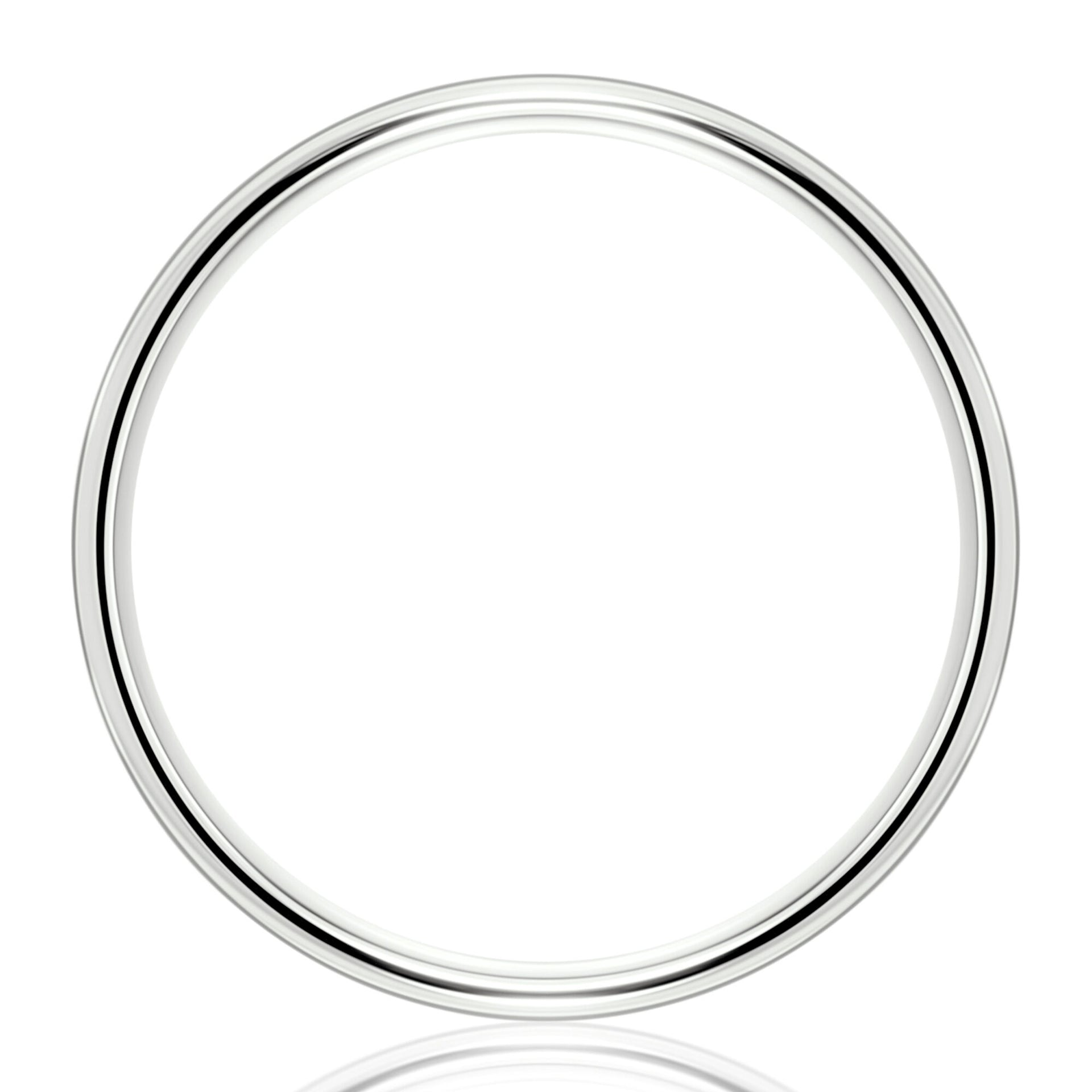 Wedding Band in 14K White Gold, 7MM