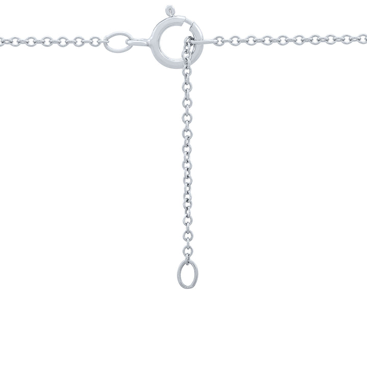 Black and White Diamond Necklace in 10K White Gold (1/2 ct. tw.)