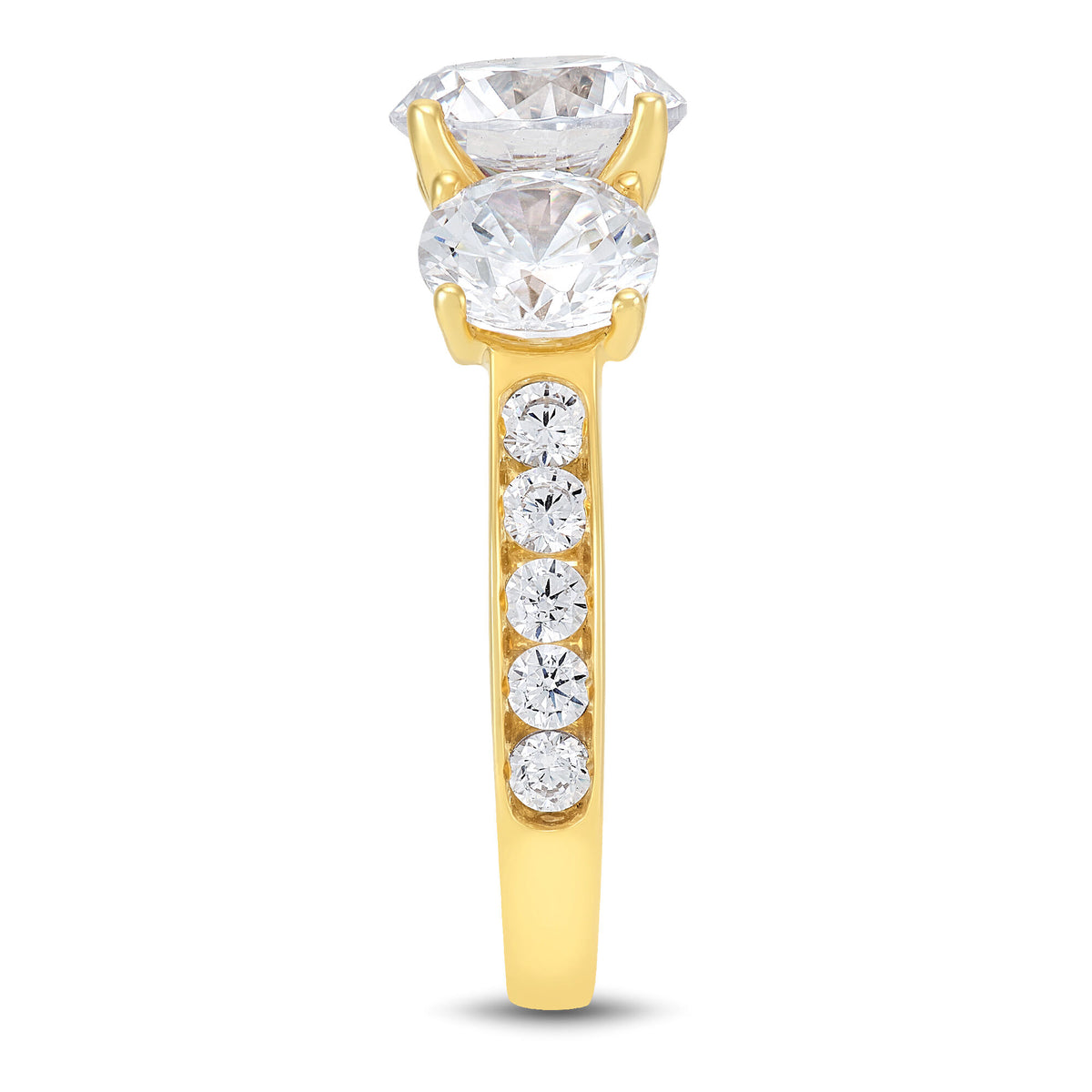 Lab Grown Diamond Engagement Ring in 14K Yellow Gold (4 ct. tw.)