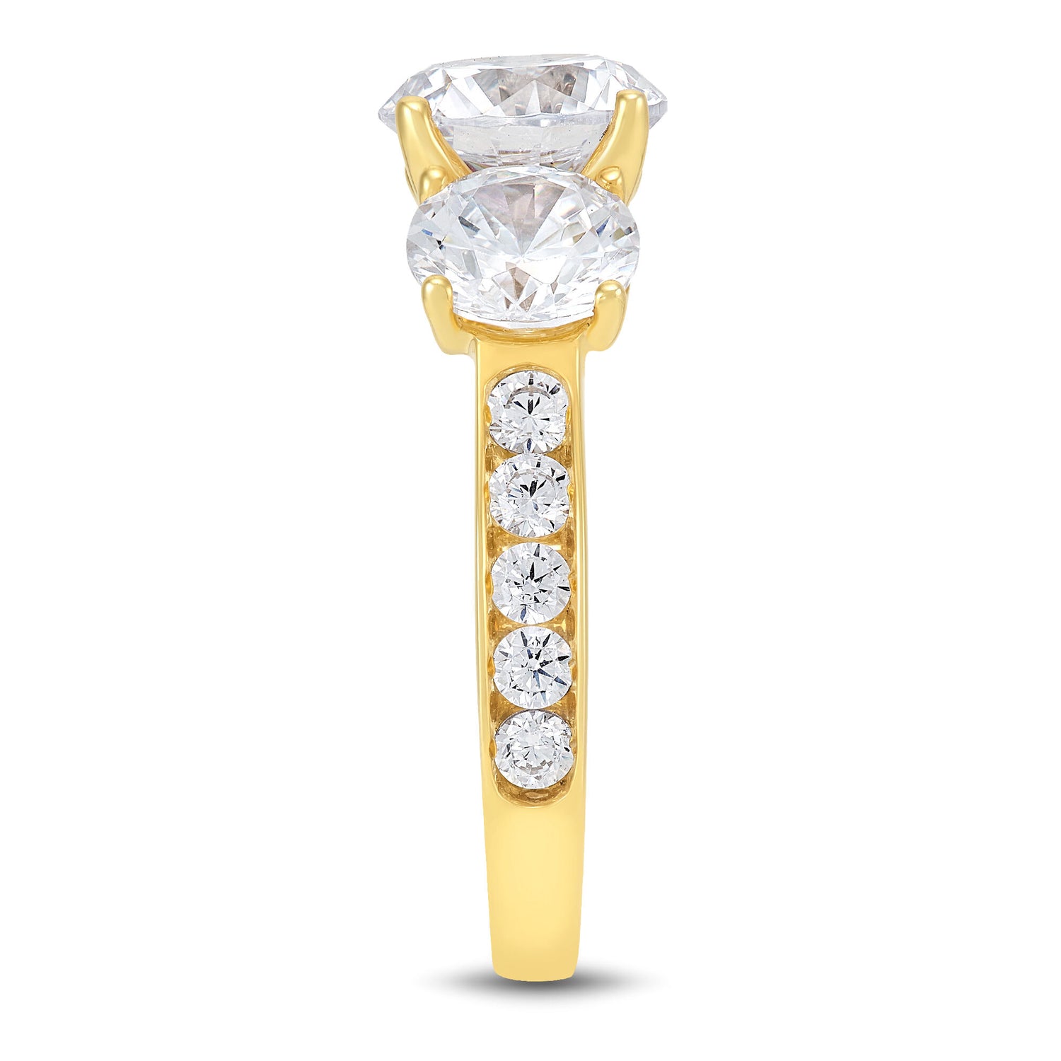 Lab Grown Diamond Engagement Ring in 14K Yellow Gold (4 ct. tw.)