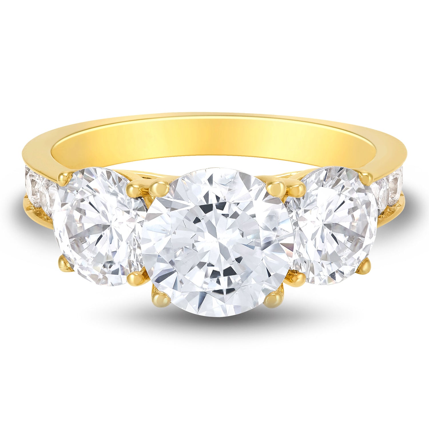 Lab Grown Diamond Engagement Ring in 14K Yellow Gold (4 ct. tw.)