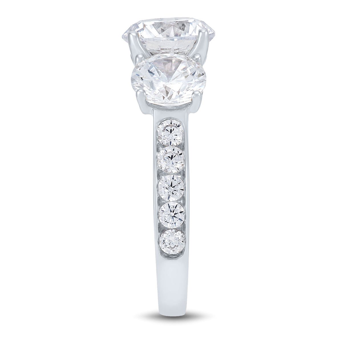 Lab Grown Diamond Engagement Ring in 14K White Gold (4 ct. tw.)