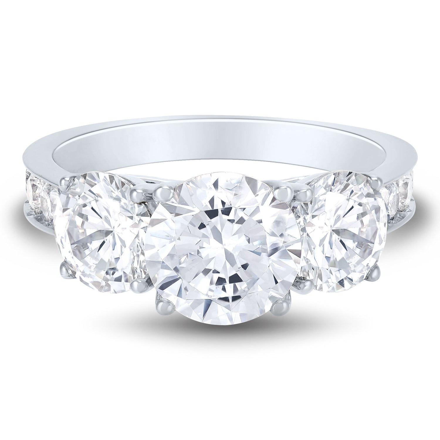 Lab Grown Diamond Engagement Ring in 14K White Gold (4 ct. tw.)