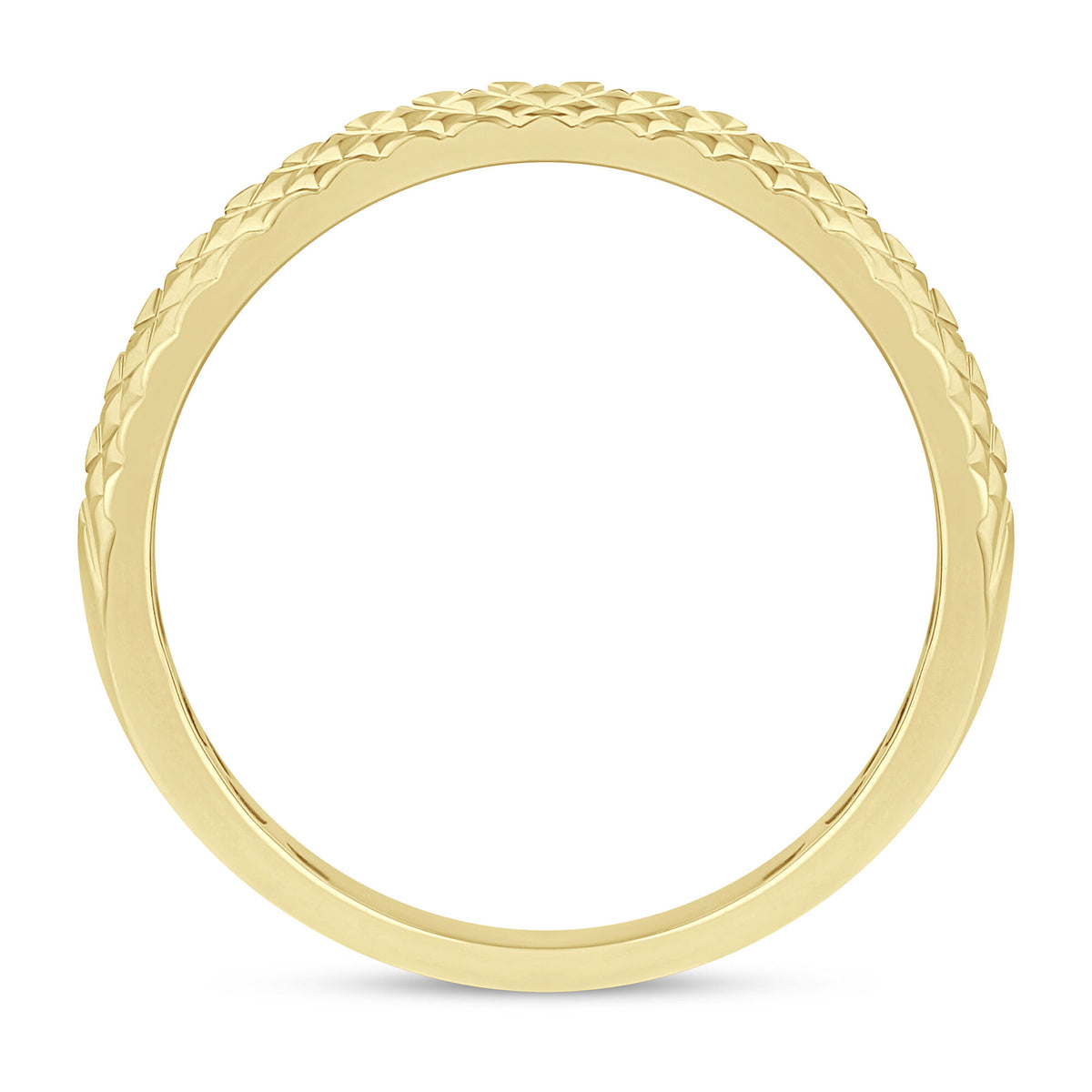 Black Diamond Band in 10K Yellow Gold (1/4 ct. tw.)