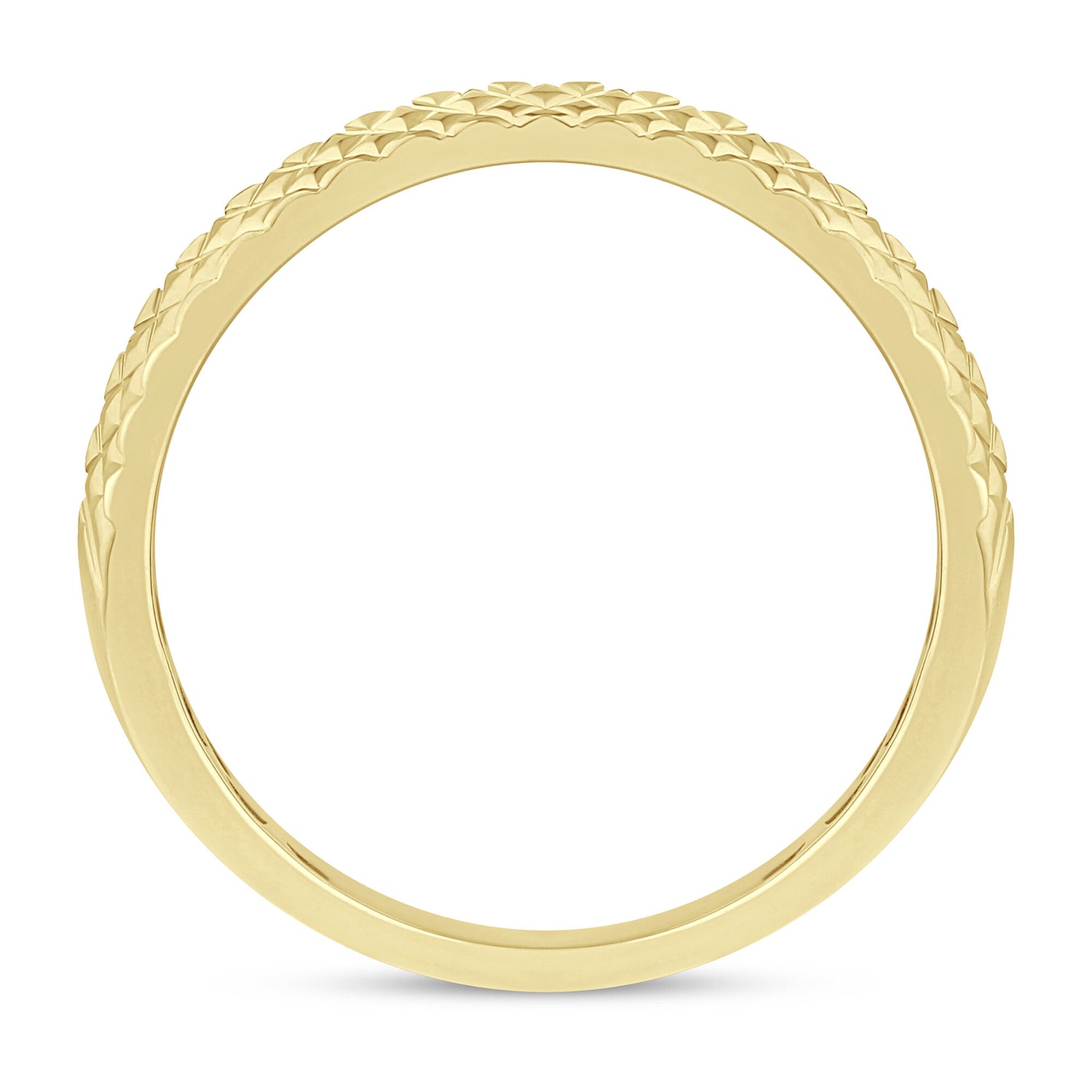 Black Diamond Band in 10K Yellow Gold (1/4 ct. tw.)