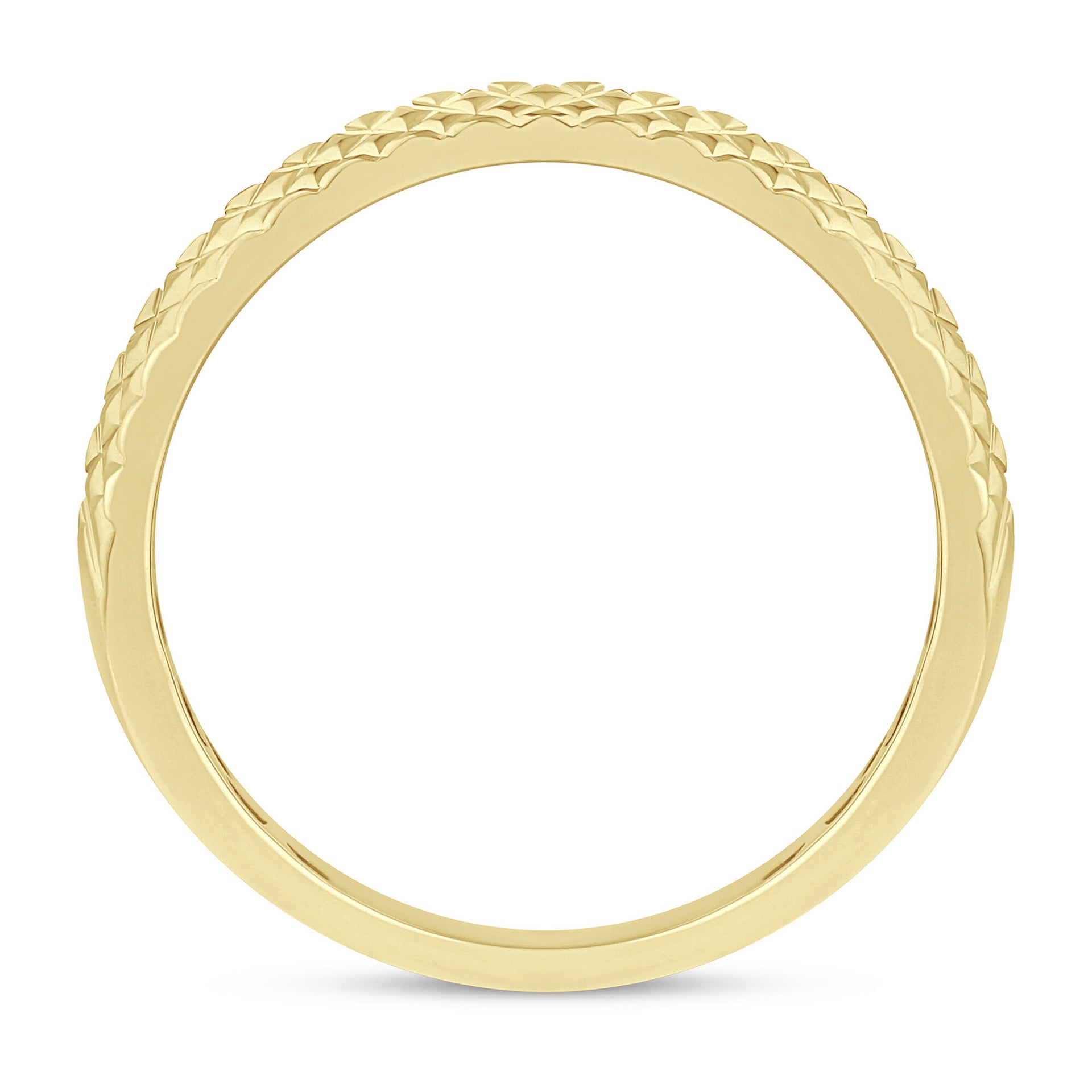 Black Diamond Band in 10K Yellow Gold (1/4 ct. tw.)