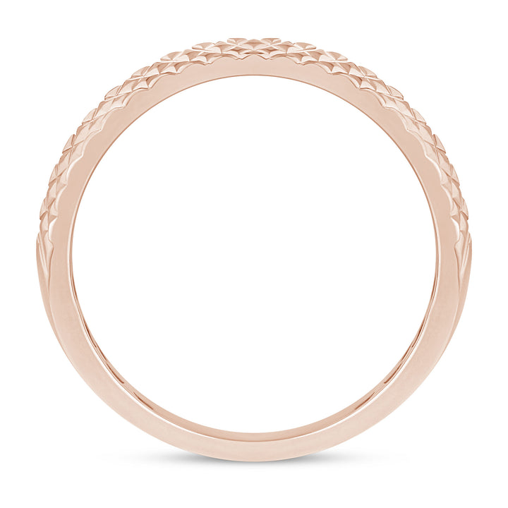 Black Diamond Band in 10K Rose Gold (1/2 ct. tw.)