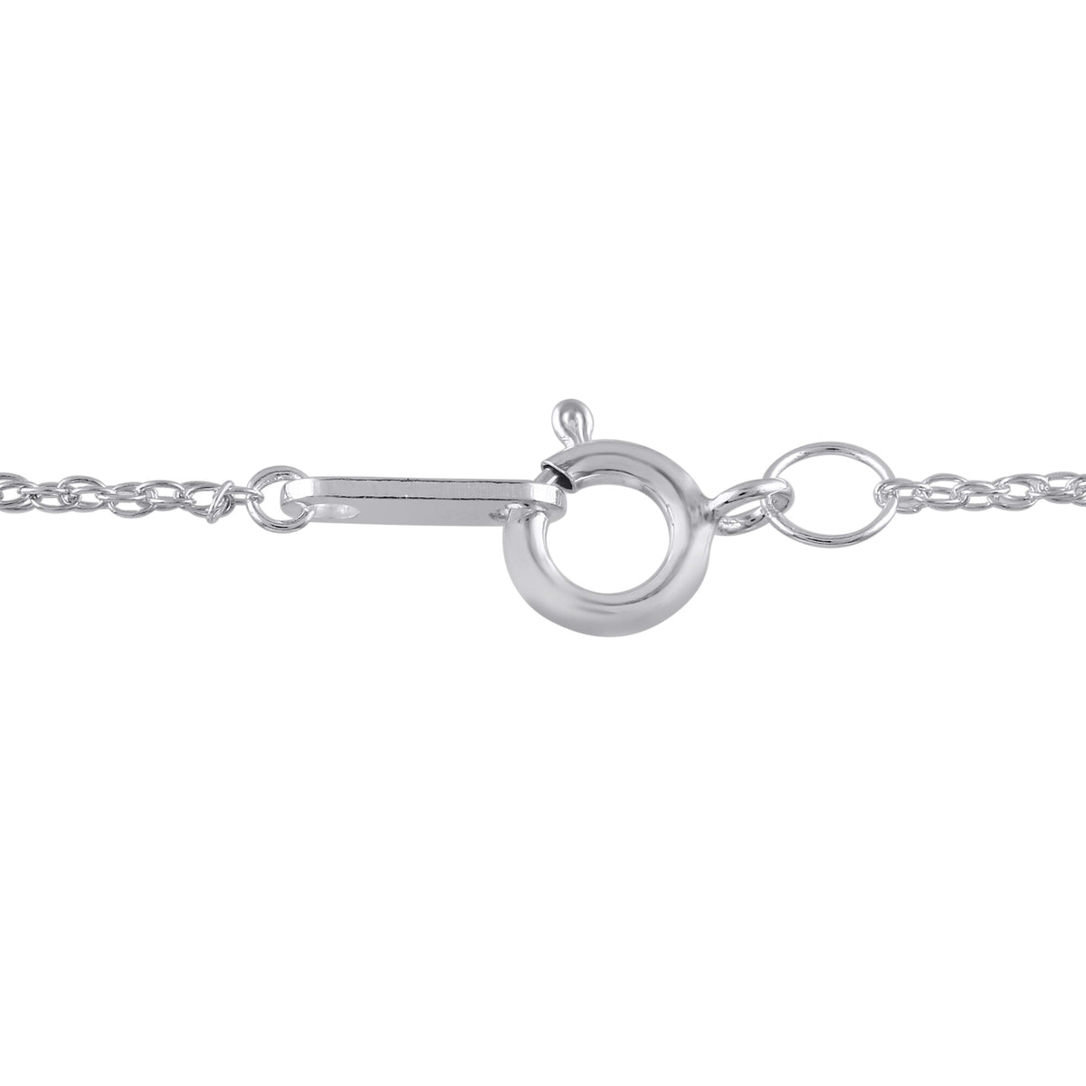 Diamond Double Heart Necklace in Sterling Silver (1/10 ct. tw.)