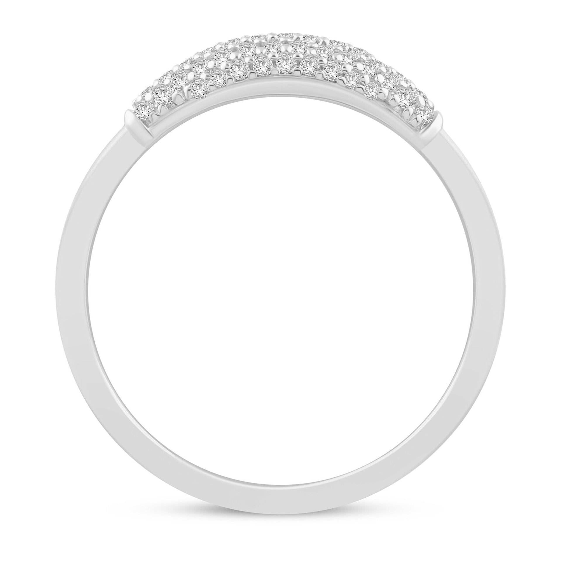 Diamond Pavé Ring in 10K White Gold (1/5 ct. tw.)