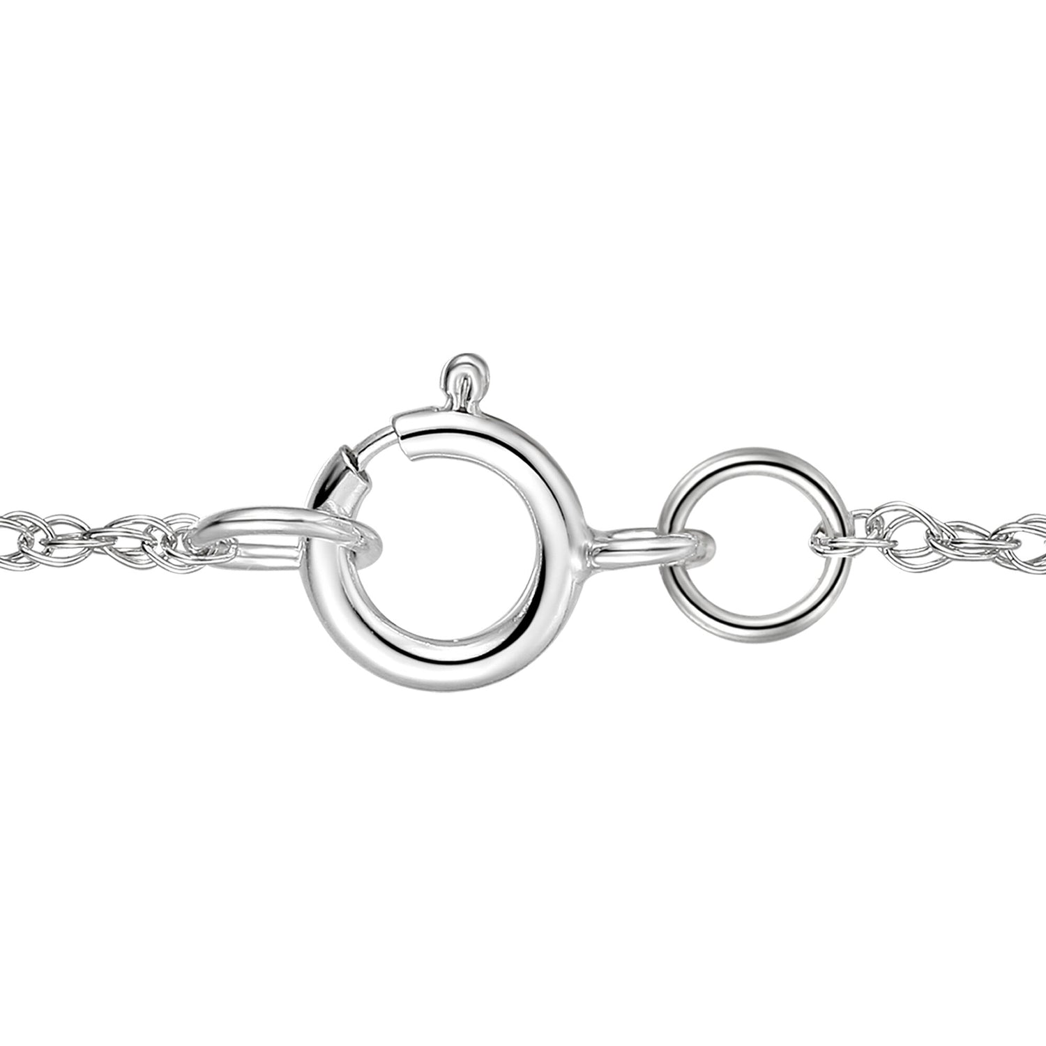 Blue Topaz and Diamond Accent Pendant in 10K White Gold